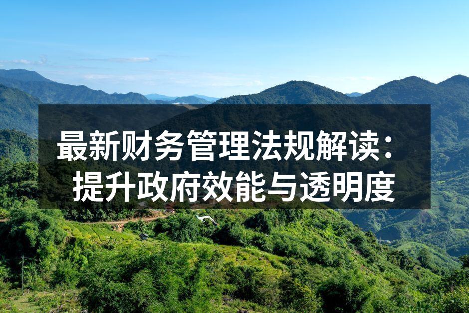 最新财务管理法规解读：提升政府效能与透明